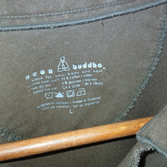 Neon Buddha jacket with button detailing and tie up sleeve - Picture 6 of 6